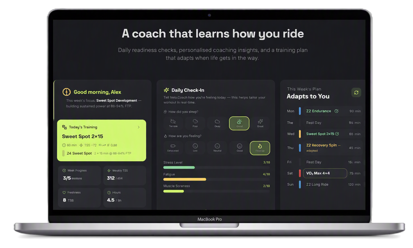 Velo.Coach — Training dashboard
