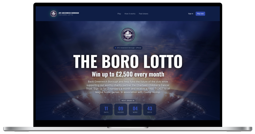 Club Lotto — Branded club site