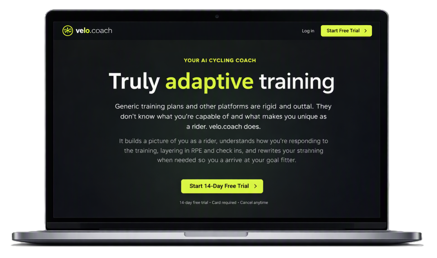 Velo.Coach — Landing page