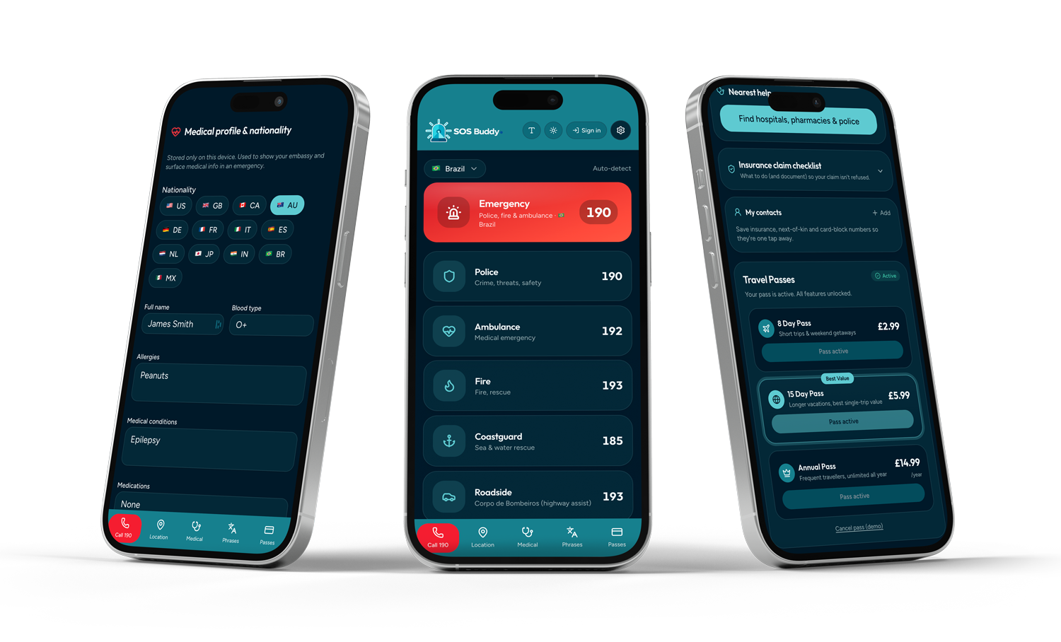 SOS Global — Mobile experience